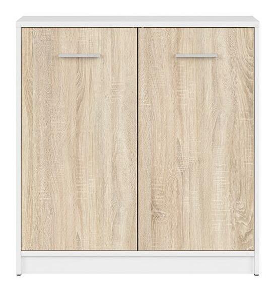 Szekrény Nepo Plus 4 (fehér + szonoma tölgy) 