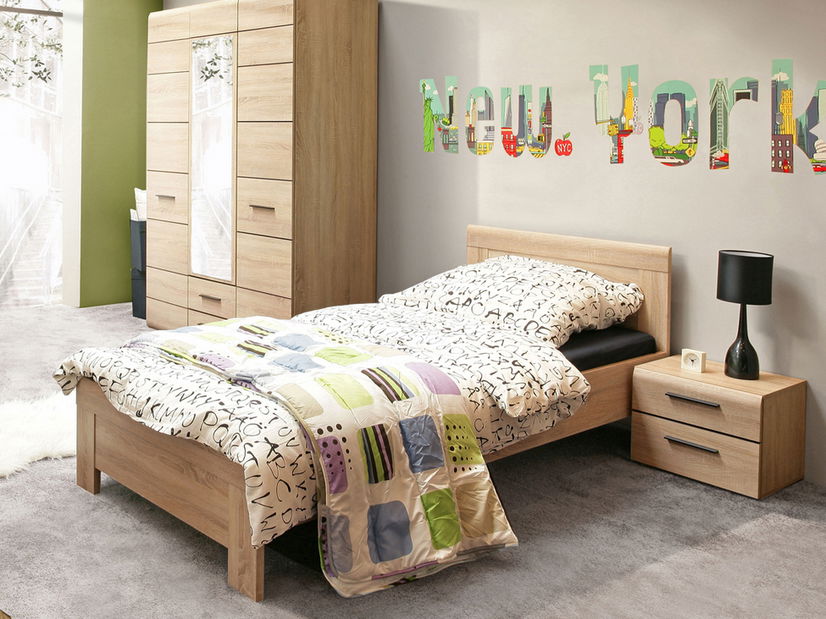 Jednolôžková posteľ 90 cm Kombino CMBL09