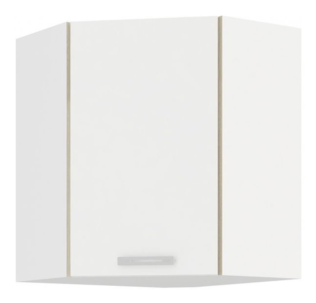 Rohová horná kuchynská skrinka Loile 58 x 58 GN 72 1F (biela)