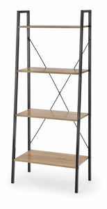 Regál Neda (természetes fa + fekete)