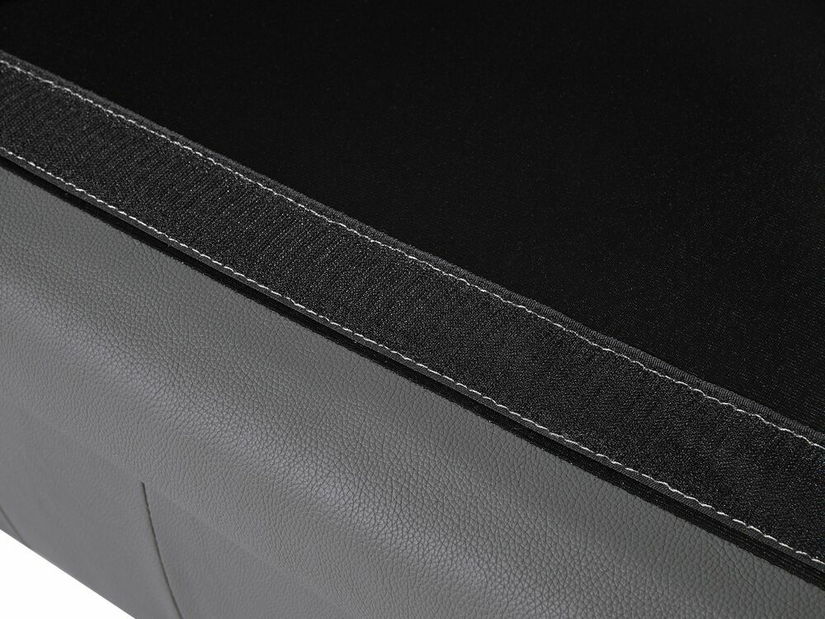 Kožna sofa trosjed Chichester (siva)