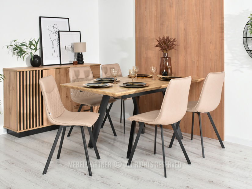 Stolica Anda (bež + crna)