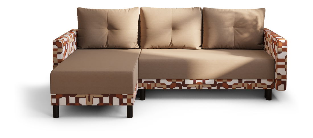 Colțar Glimmer L (bej + Maro + Alb) (S)