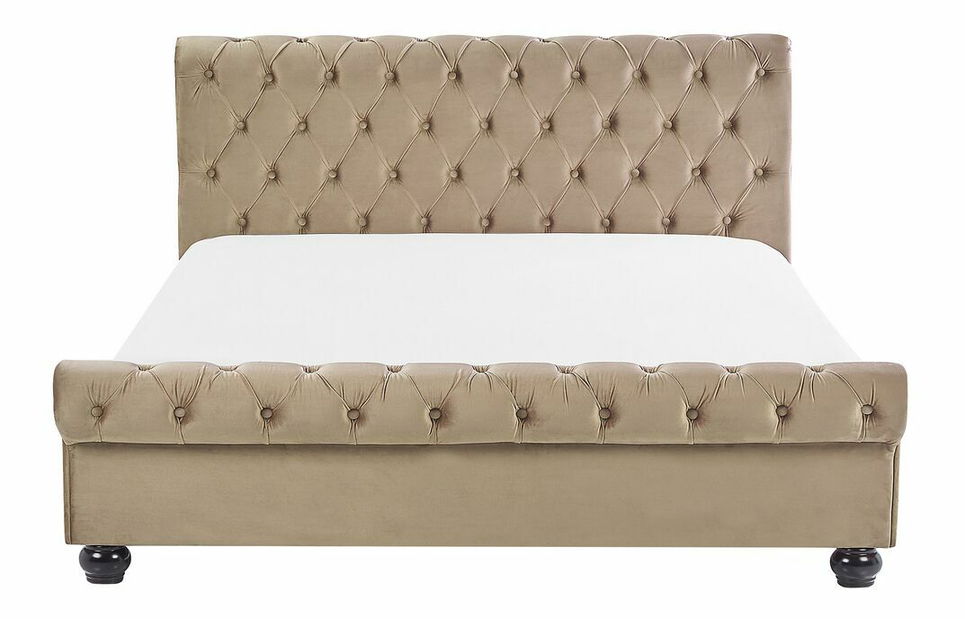 Franciaágy 160 cm ARCHON (ágyráccsal) (bézs)