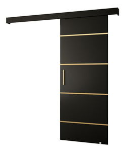 Klizna vrata 80 cm Slavdro 4 (crna mat)