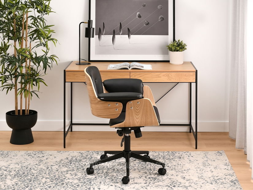 Fotelja Duckie (crni hrast + crna)