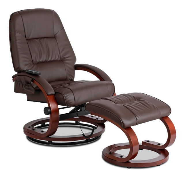 Masažna fotelja sa tabureom Canole (smeđa) 