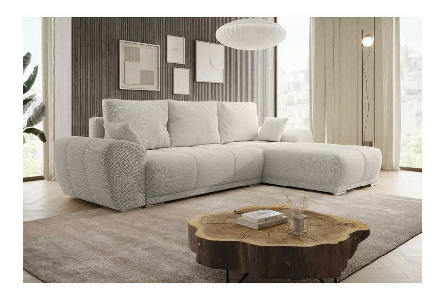 Sarok ülőgarnitúra Kermit (krém)