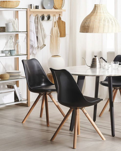 Jedálenská stolička Doha (čierna)