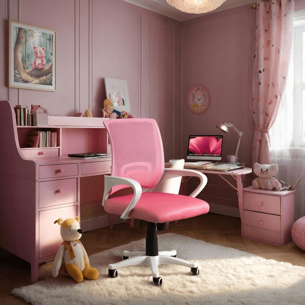 Gyerek forgószék Novatos (rózsaszín) 