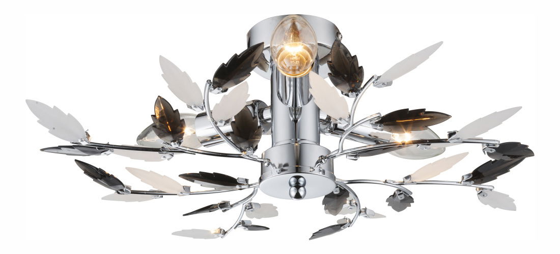  Stropné/nástenné svietidlo Vida 63101-3 (klasické) (chróm + čierna)