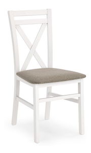 Jídelní židle Delmar bílá (bílá + béžová)