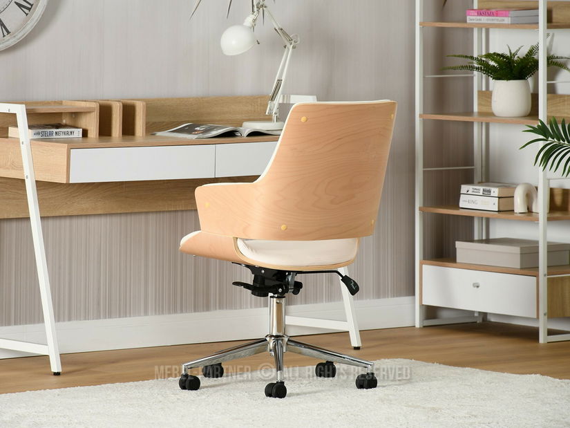 Židle Oscaro (krémová + chromová)