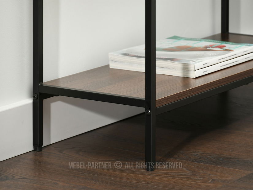 Konzolový stolek Frey (ořech + černá)