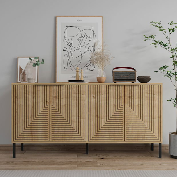 Komoda Lurky (dub safírový)