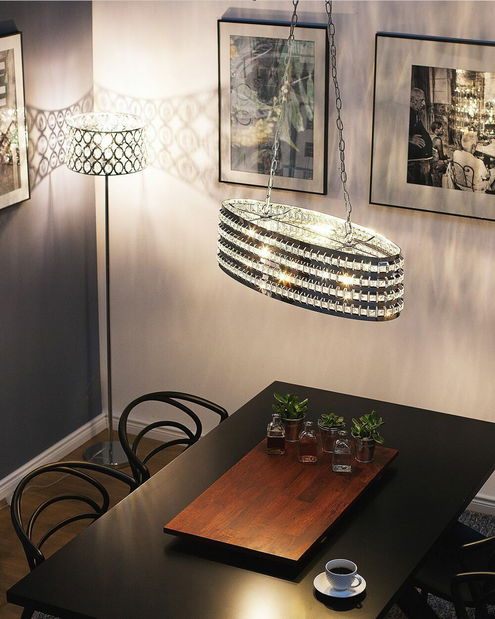 Závěsná lampa Cave (stříbrná)