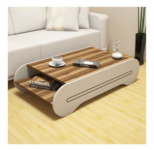 Konferenční stolek Clement (ořech + krémová)