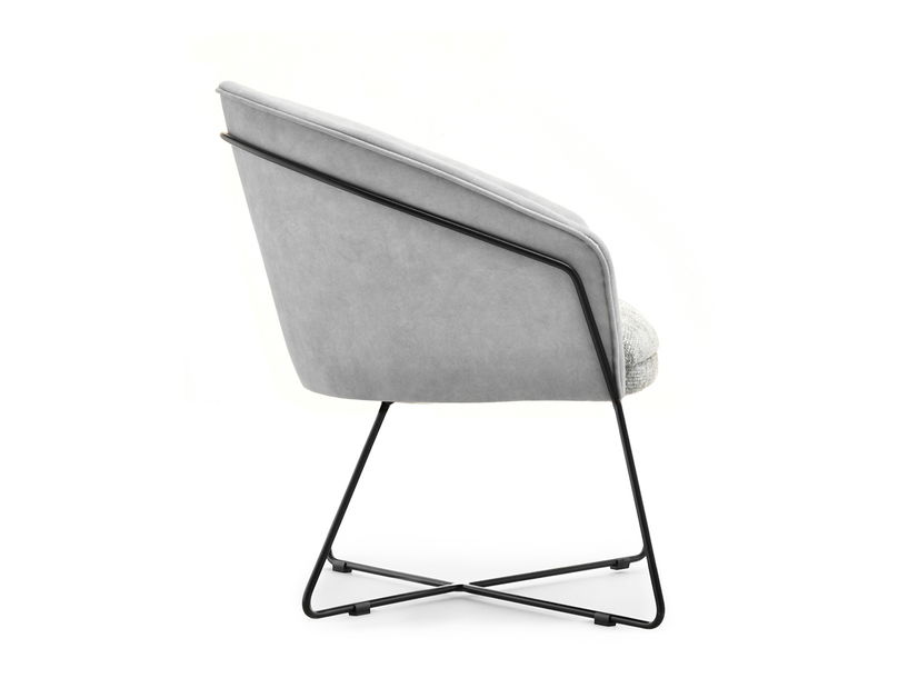 Relaxační křeslo Lagooza (šedá + černá)