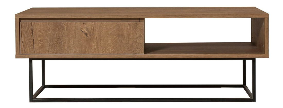 Sada nábytku do obývacího pokoje Laxi 19 (ořech + černá)