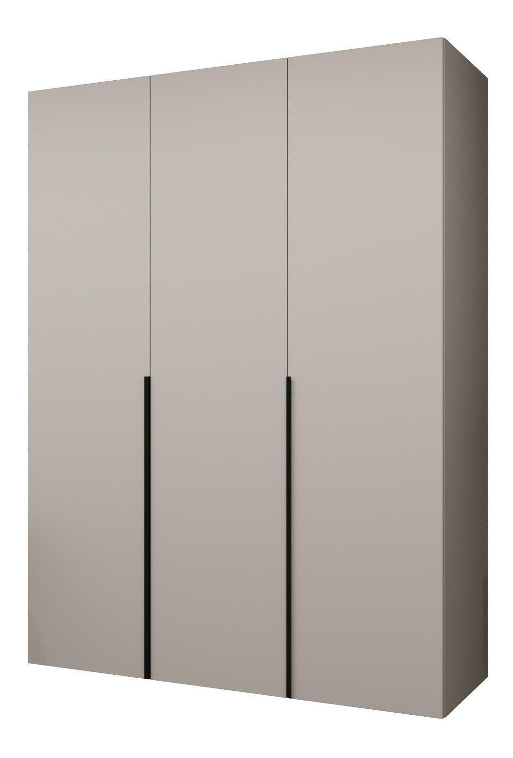 Šatní skříň 150 cm Alice 1 (kašmír + černá)