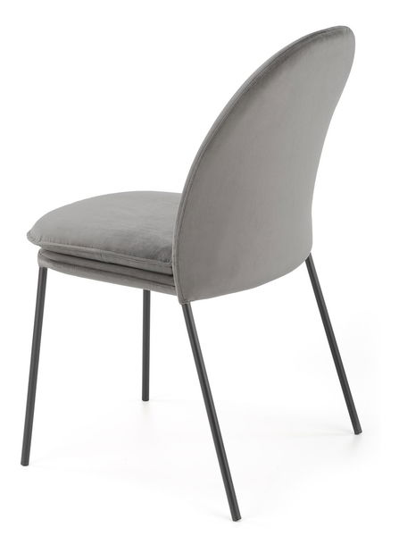 Jídelní židle Kemis (šedá + černá)