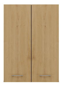 Závěsná koupelnová skříňka Perdieron 2 (antracit + dub artisan)