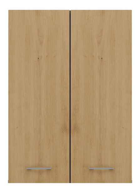 Závěsná koupelnová skříňka Perdieron 2 (antracit + dub artisan)