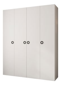 Šatní skříň 200 cm Carmela 40-1 (bílá + černá)