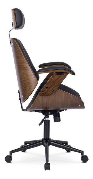 Kancelářské křeslo Fronterizos (ořech + černá)