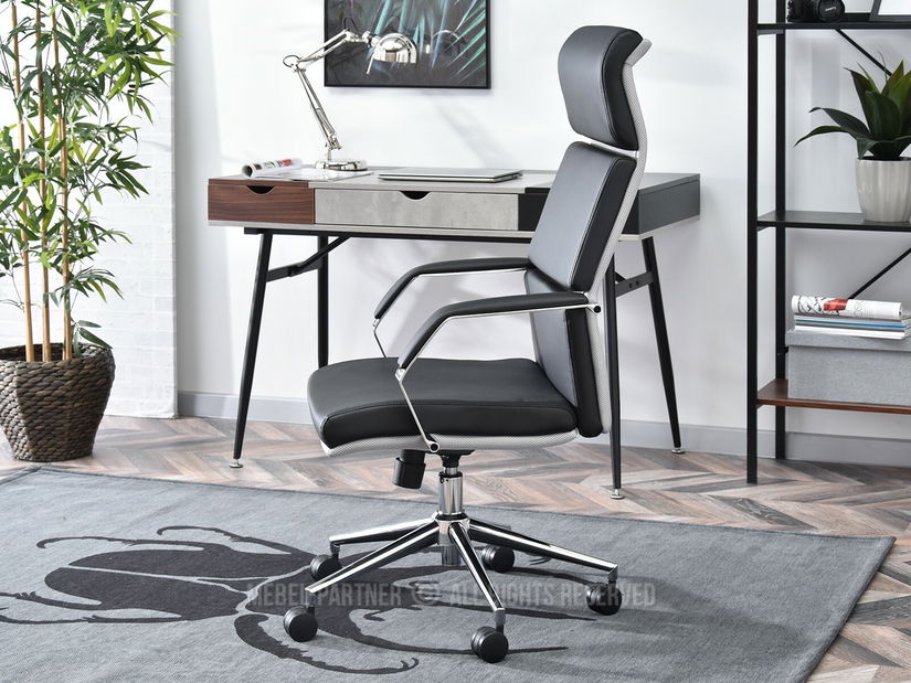 Křeslo Blondie (černá + chromová)