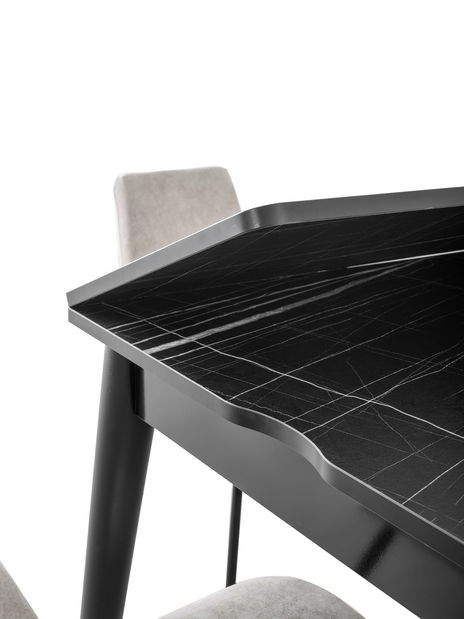 Rozkládací jídelní stůl Totento (černá)