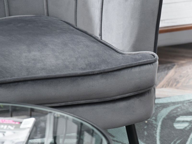 Pohovka Etimee S (šedá + černá)