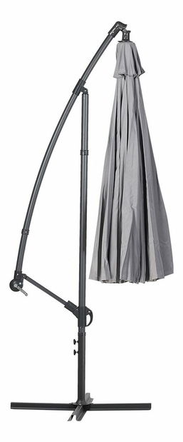 Zahradní slunečník 268 cm CALISA II (polyester) (tmavě šedá)