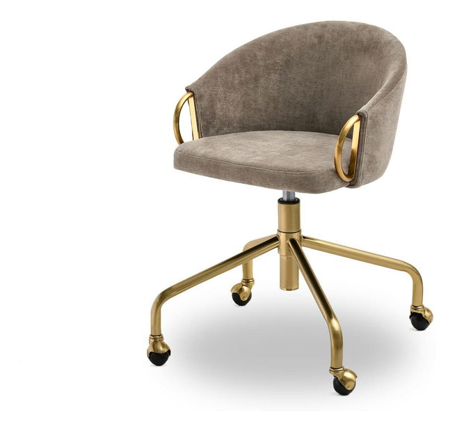 Židle Carma B (písková + zlatá)