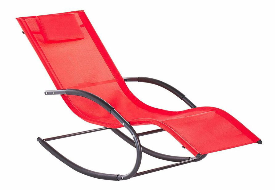 Zahradní houpací lehátko Carro (červená)