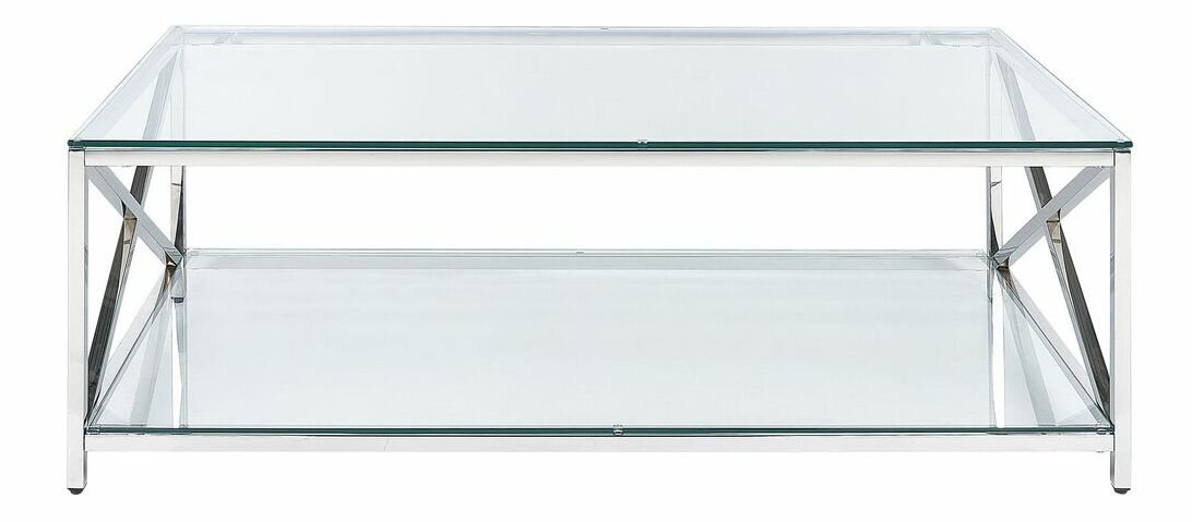 Konferenční stolek Alberine (stříbrná)