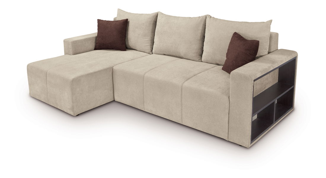 Rohová sedací souprava BRW Mateo II Lux 3DL URC (béžová) (L)