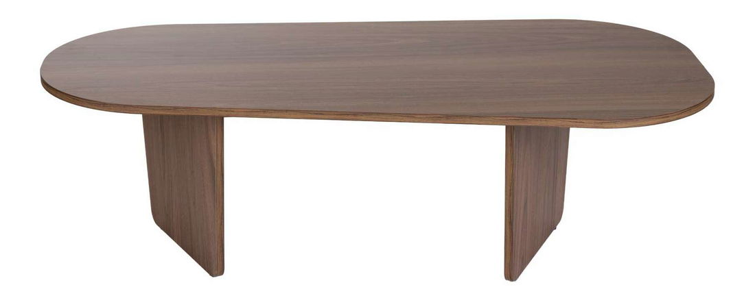 Konferenční stolek Ovallo (tmavé dřevo)