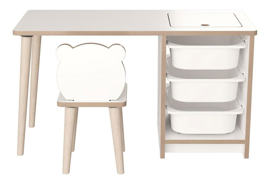 Dětský stolek se židlí Sonka 1 (bílá)