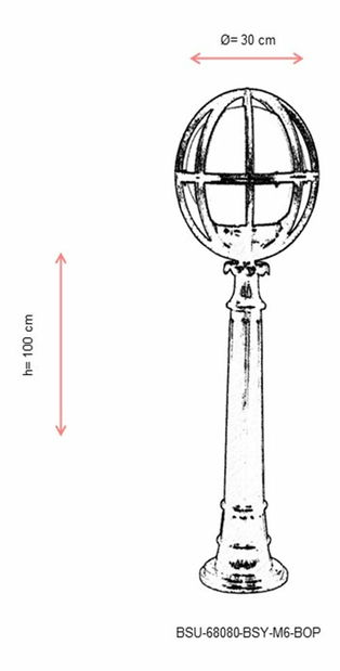 Venkovní podlahové svítidlo Blair (černá)