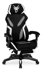 Herní křeslo Mananera (černá + bílá)
