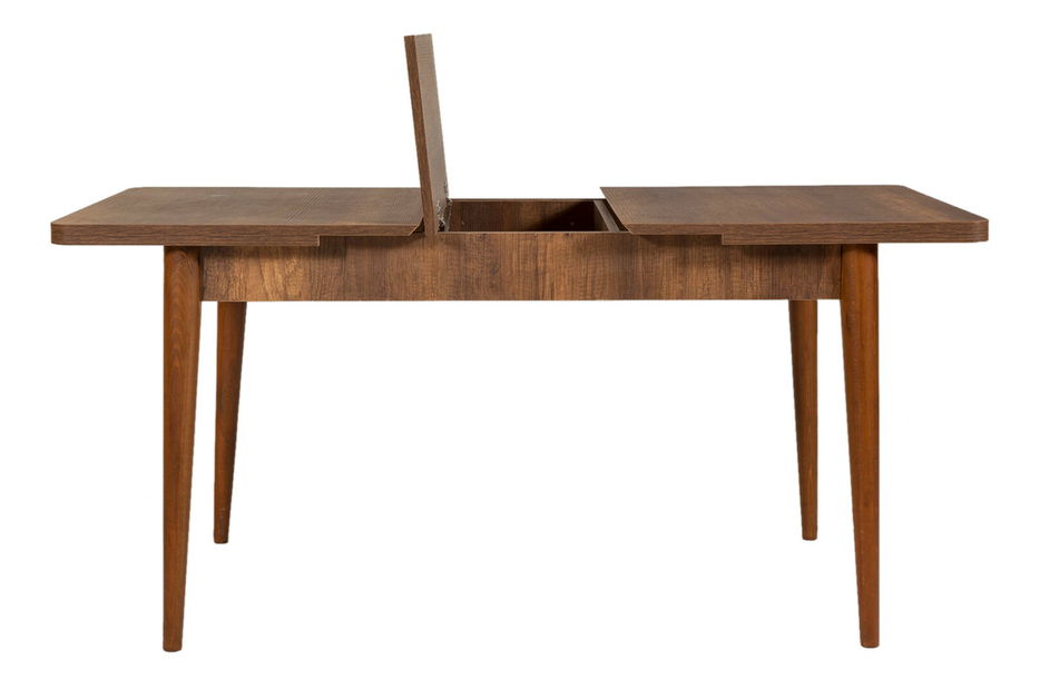 Rozkládací jídelní stůl Vlasta 1 (ořech) (pro 6 osob)