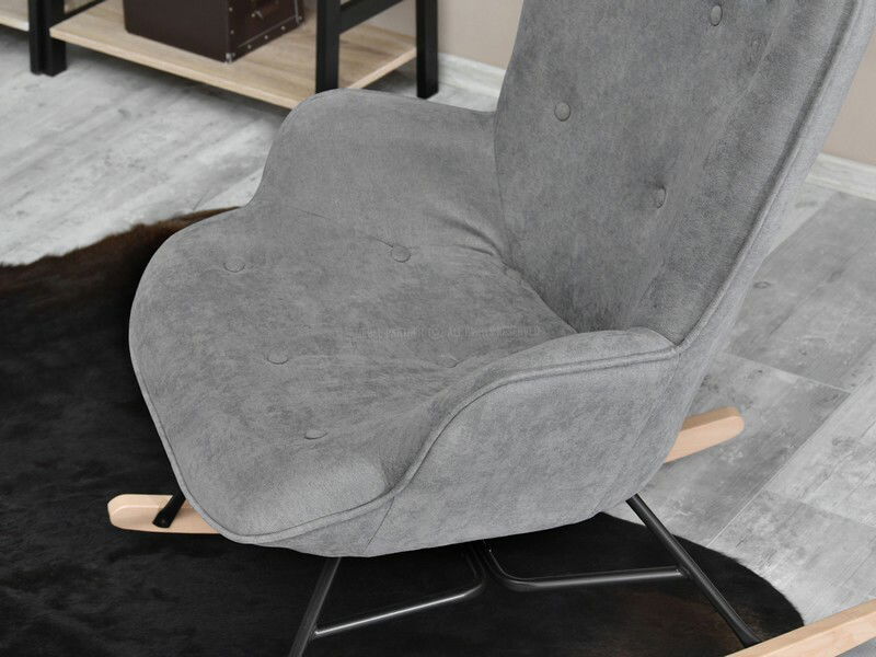 Křeslo Sibyla (šedá + buk černý)