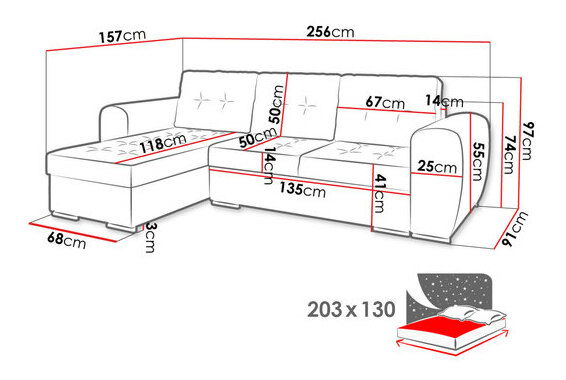Rohová sedací souprava Daria (tmavě zelená)