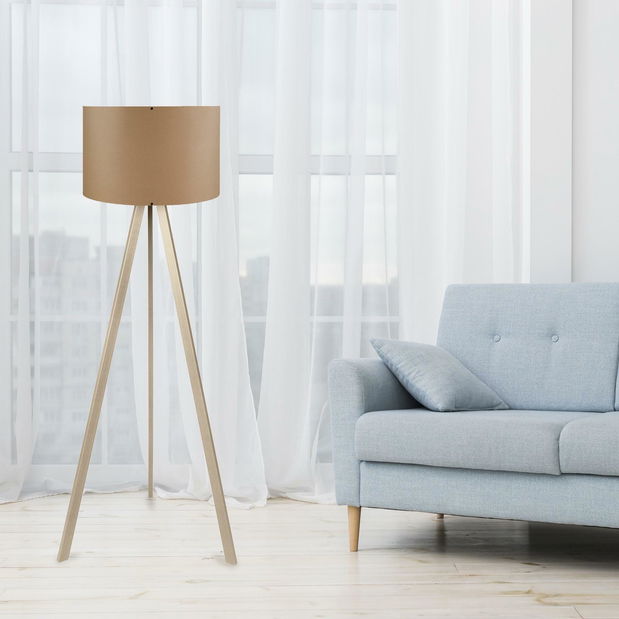 Stojanová lampa Comporollo 1 (dub + krémová)