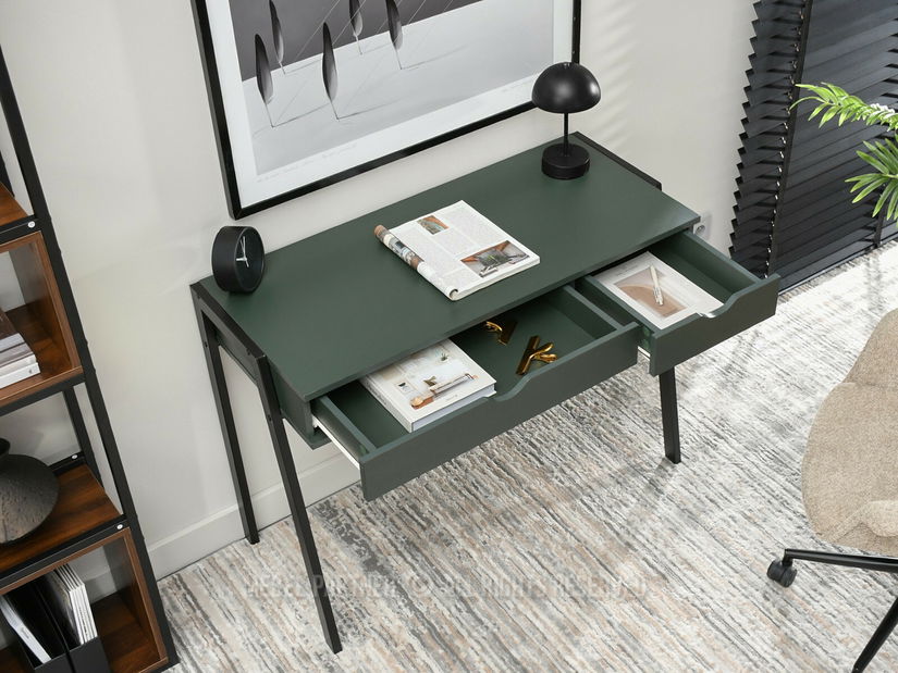 PC stolek Ludra (zelená + černá)