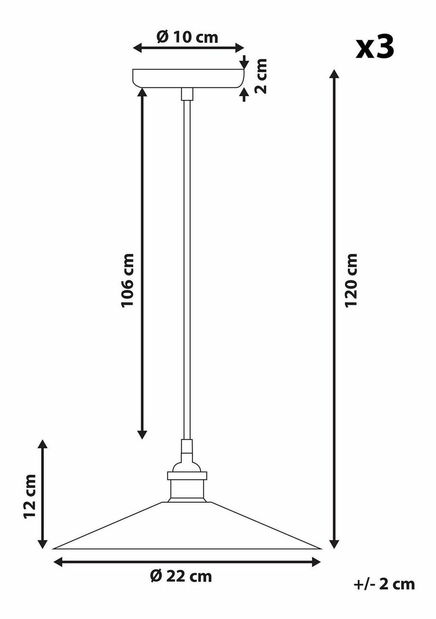 Závěsné svítidlo Saiph S (černá)