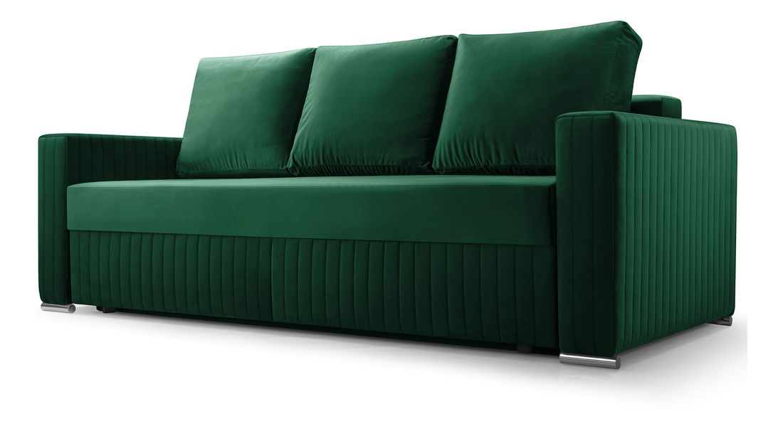  Pohovka třísedačka Siera (tmavě zelená)