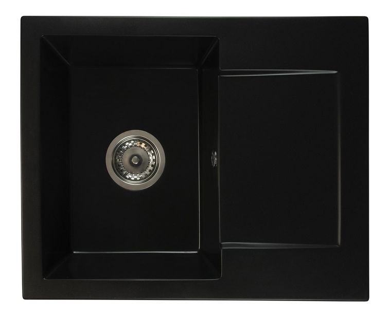 Kuchyňský dřez Dalgam (černá) (bez otvoru pro baterii) (P)