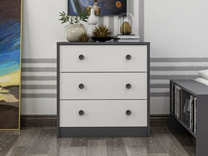 Komoda Live (antracit + bílá)